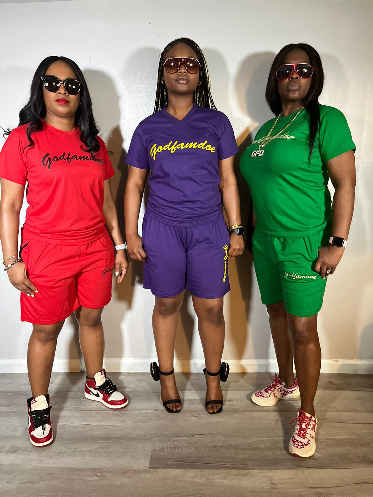 GodFamDoe Shorts Set